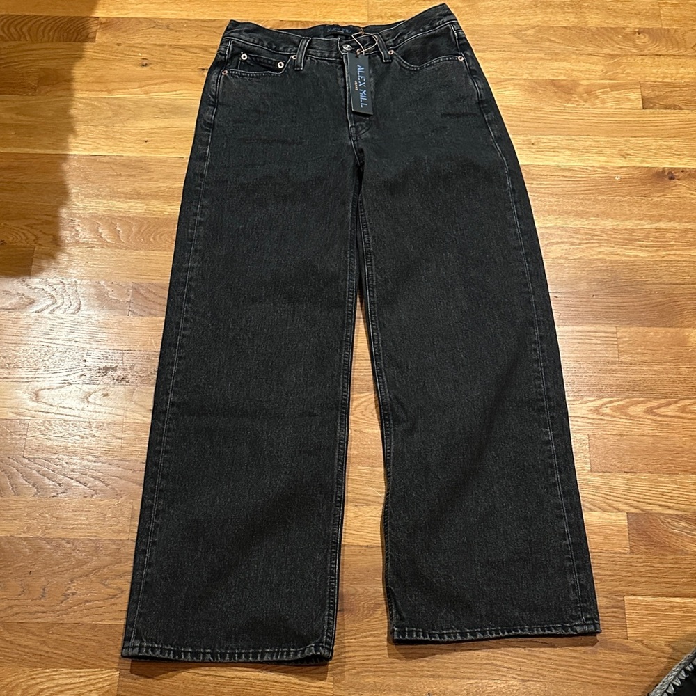 Alex Mill Black Wide Leg Jeans